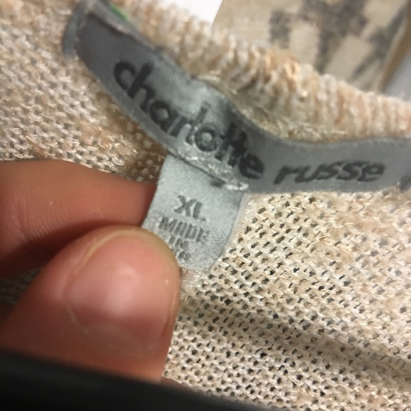 Cream teal and red cardigan - Picture 2 of 3